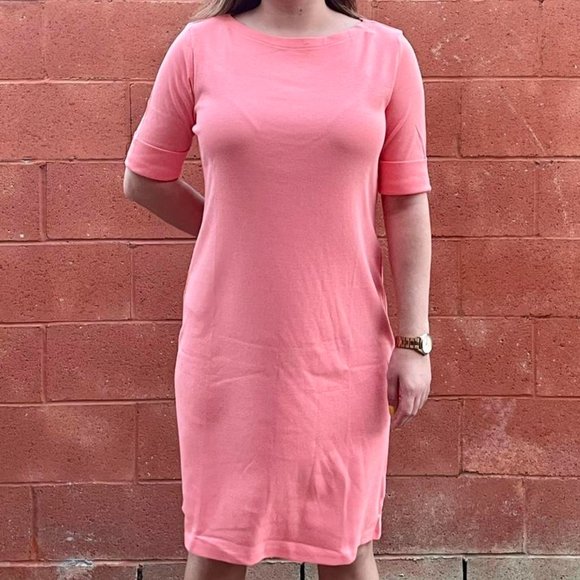 Karen Scott Coral Pink Dress - Picture 1 of 2